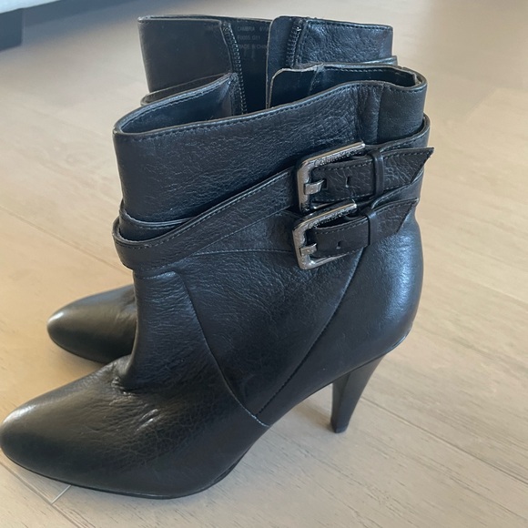 Calvin Klein Shoes - Calvin Klein Black Leather Ankle Boots